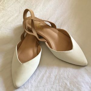 Lulu’s Mae slingback flats nude white 7